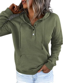 Long Sleeved Green Hoodie