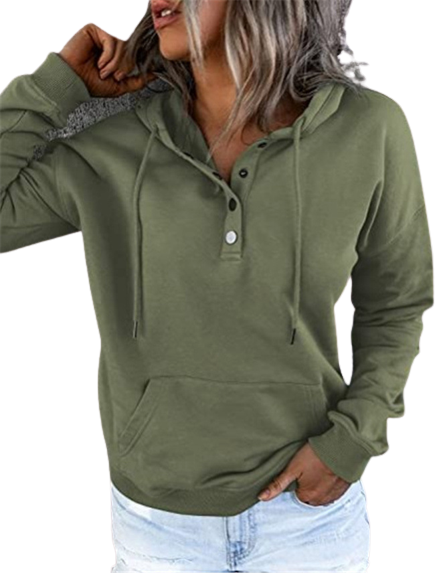 Long Sleeved Green Hoodie