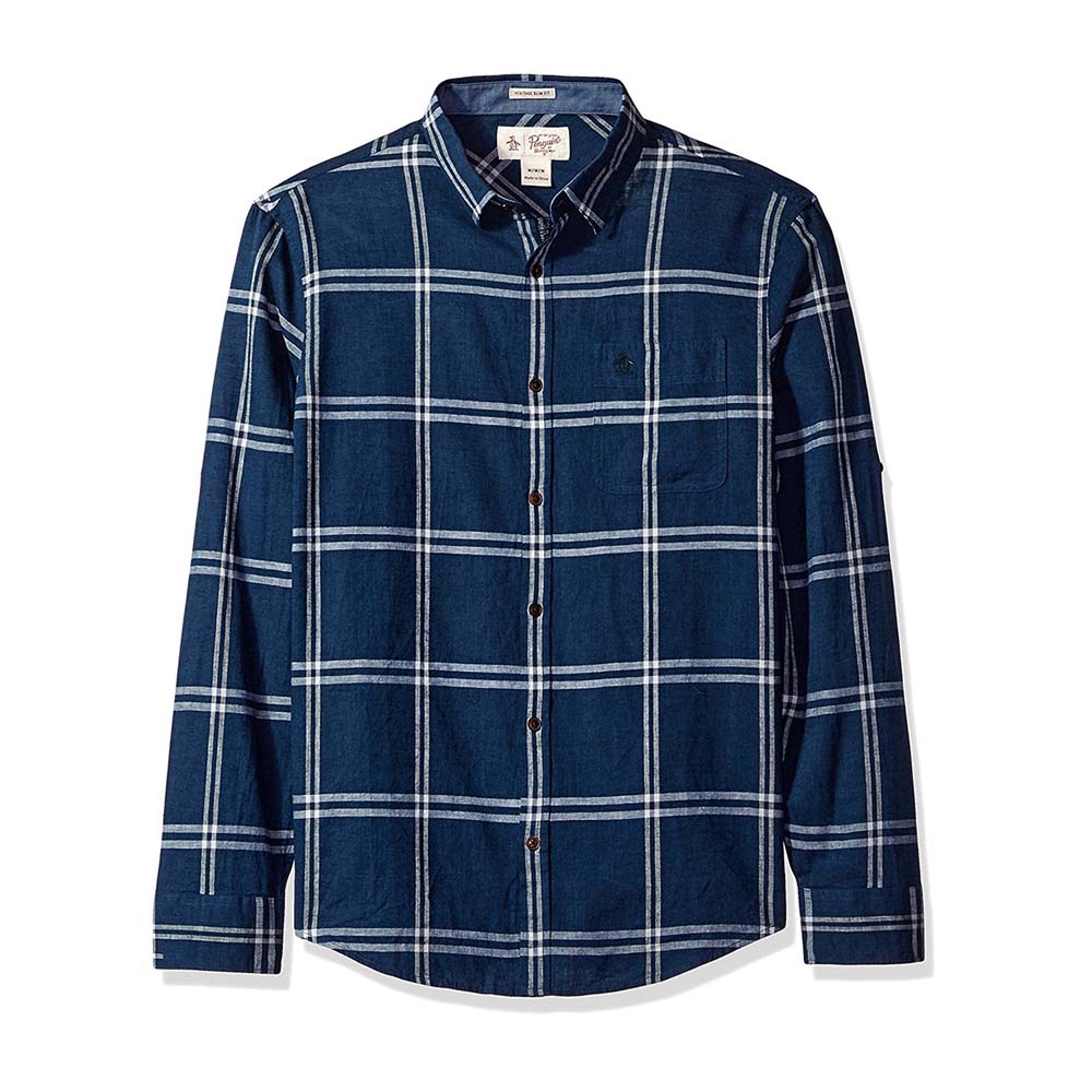 【2plan】Alo summer linen checked shirt Men's Camp Collar Summer Linen-Blend Shirt | Men's Matching